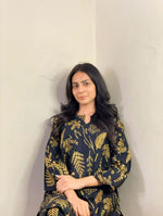 2Pcs Women's Stitched Linen Plain Suit