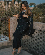 3 pcs Women's Stitched Chiffon Embroidered suit