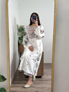 Elegant Women's Stitched Shirt And Trouser Set Embroidered Design (1 Pc)