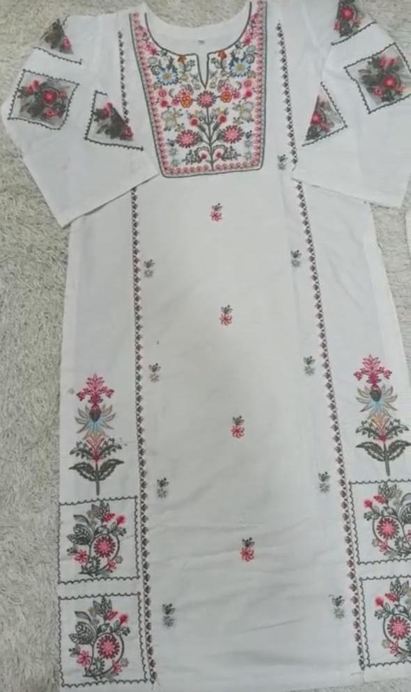 Elegant Women's Stitched Shirt And Trouser Set Embroidered Design (1 Pc)