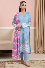 Dobby Lawn 3 Pcs Women's Unstitched Printed Suit