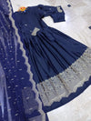 3 Pcs Women's Stitched Embroidered Maxi Suit