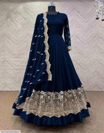 3 Pcs Women's Stitched Embroidered Maxi Suit